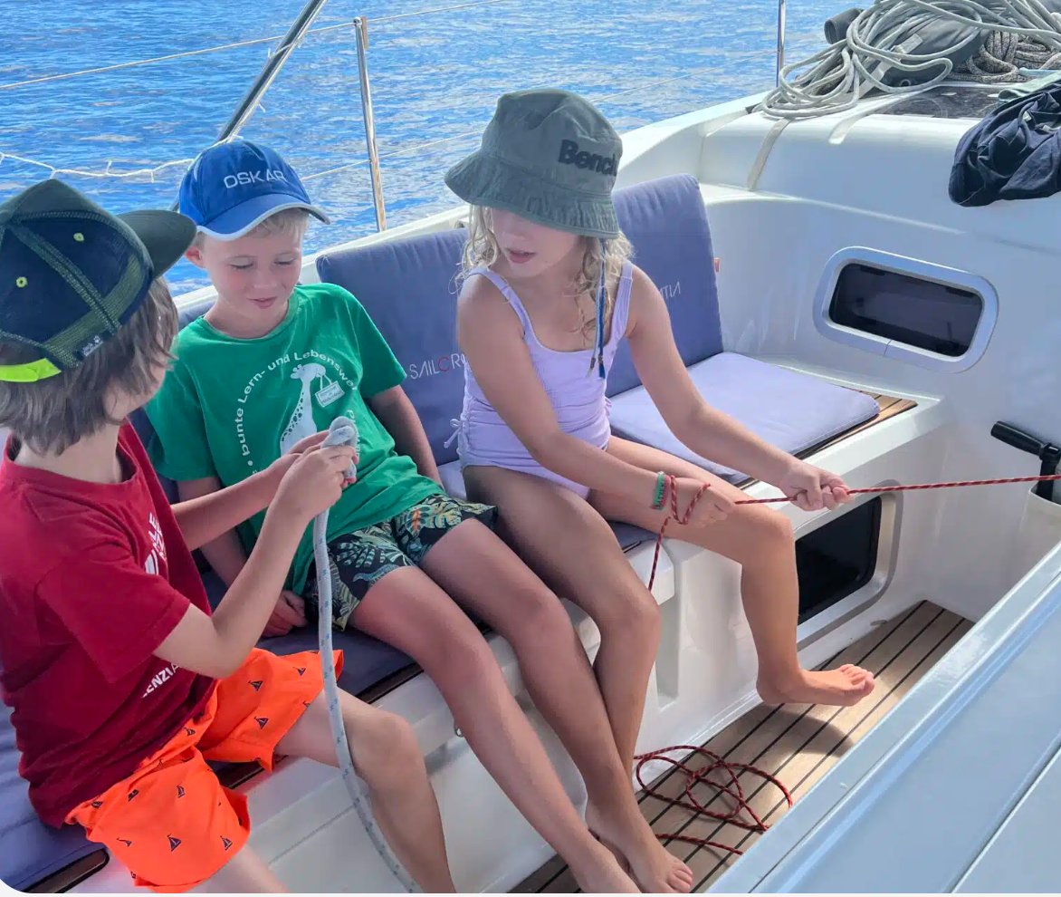 Segeln lernen im Ägäischen Meer: eine Familienerfahrung