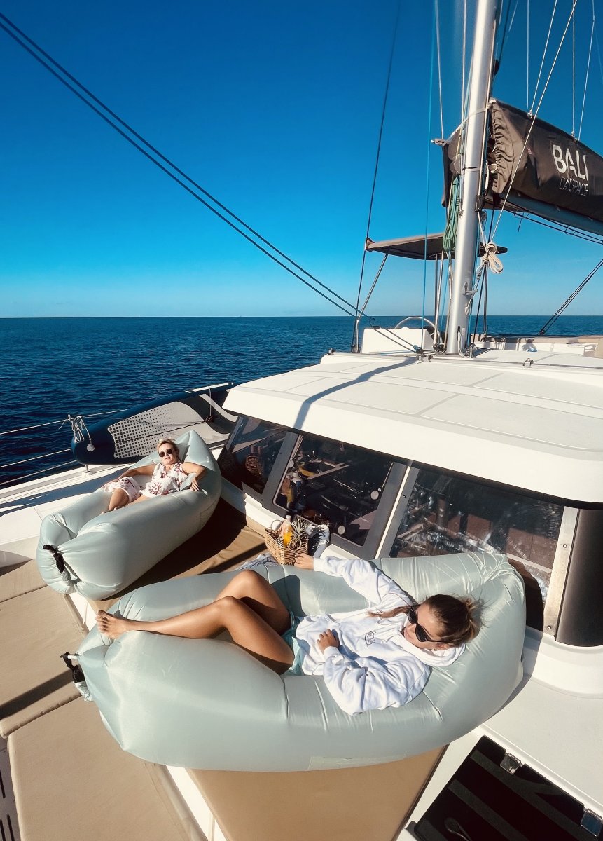 Panoramablick vom Luxus-Yacht