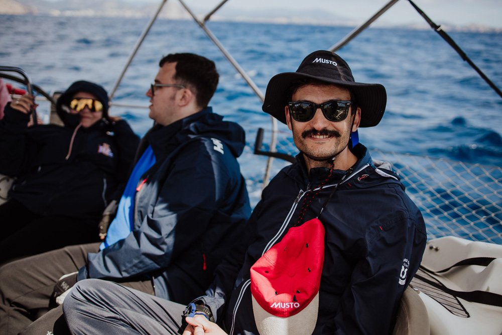 Barca a vela verso Minorca.