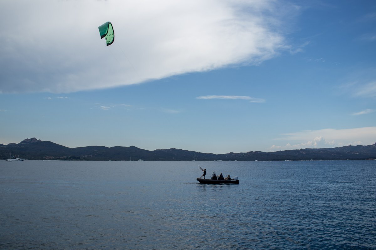 Catamaran cruise with kitesurfing in Sardinia
