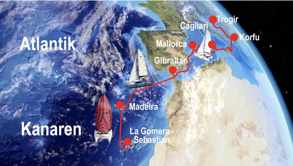 Da Gibilterra a Madeira: una tappa di vela oceanica in catamarano