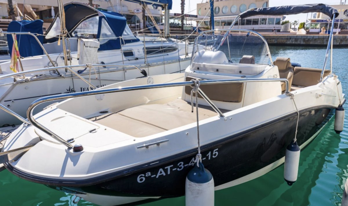 Embark on an adventure in Alicante Bay with a rental motorboat