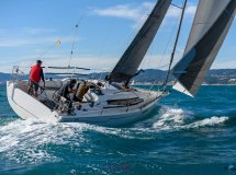 Barco de vela en la costa de Mallorca