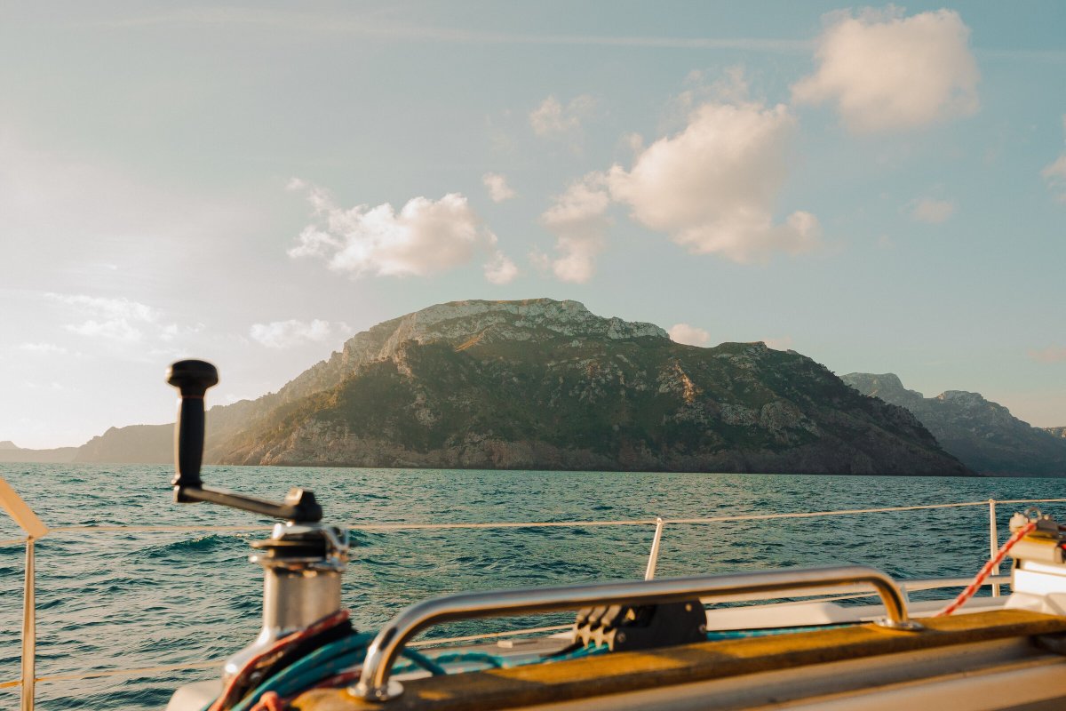 Yacht practices in beautiful Menorca