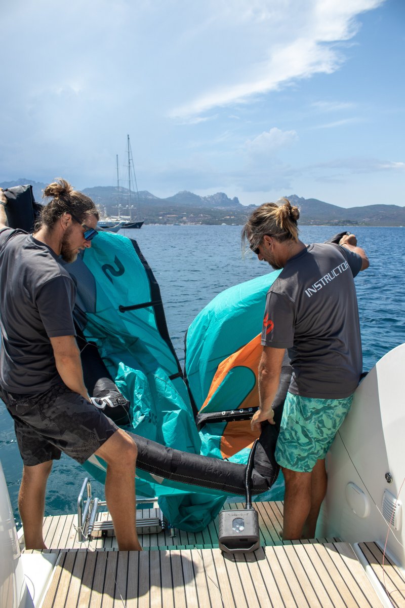 Catamaran trip with kitesurfing and water activities