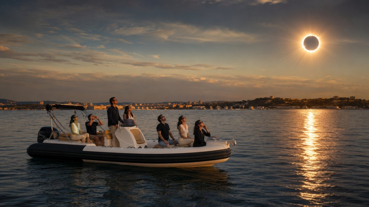 Eclipse at sea: a fascinating journey in Santander Bay