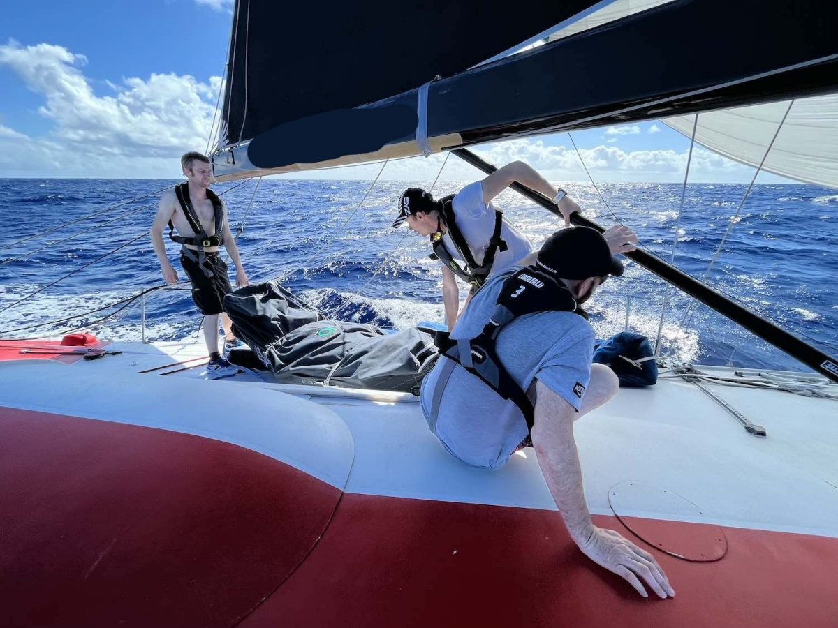 Sailing journey crossing the Atlantic on a Volvo 60: Lorient-Canary Islands-Caribbean