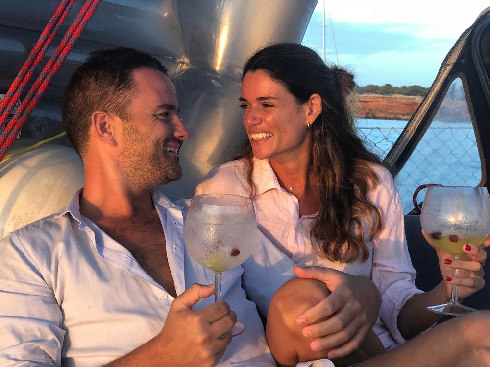 atardecer romantico en velero