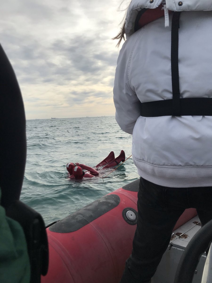 Sicherheitsboote in Navigationskursen