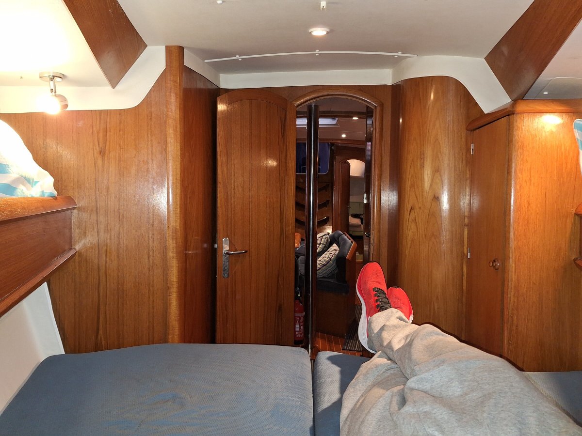 The open sea from a sailboat