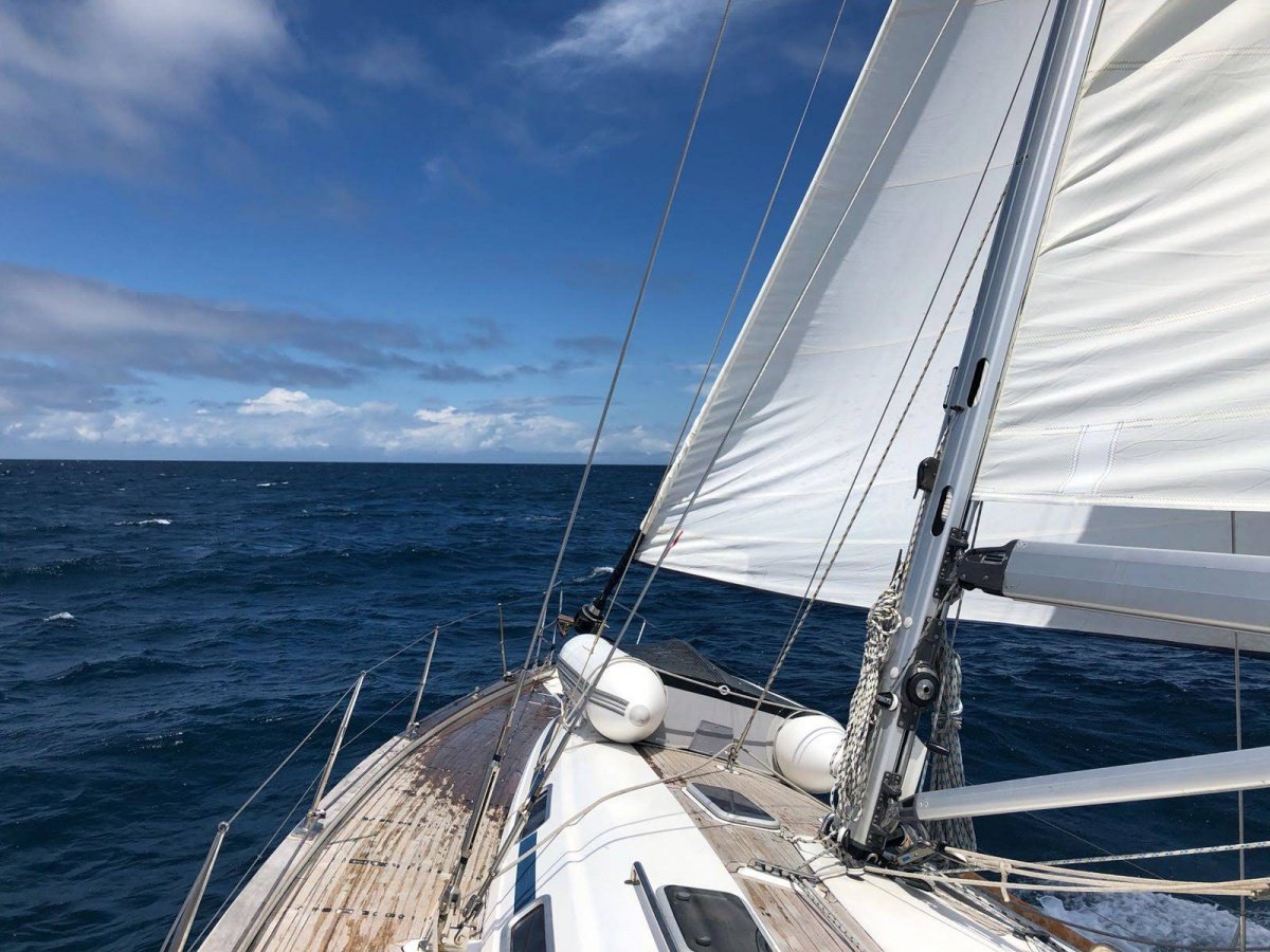 Ocean Race boats at sea