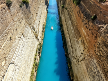 From Corfu to Athens through the legendary Corinth Canal