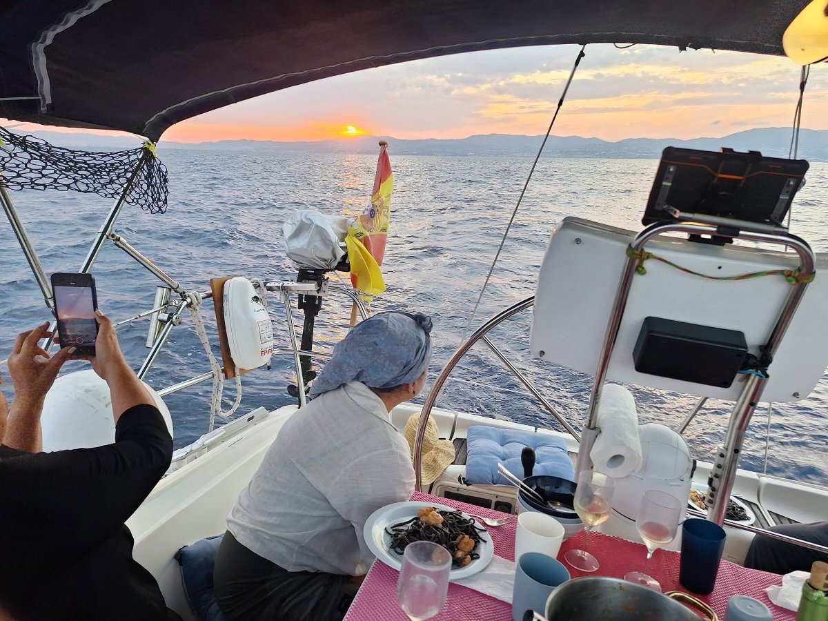 Sailing into the sunset