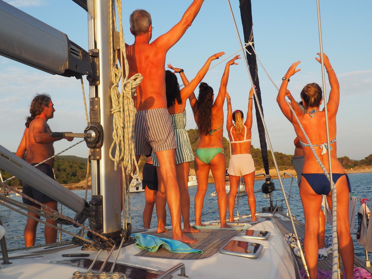 Sailing course in the Mediterranean Sea