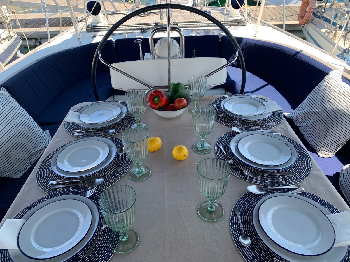 Boat with sunset view in Ibiza