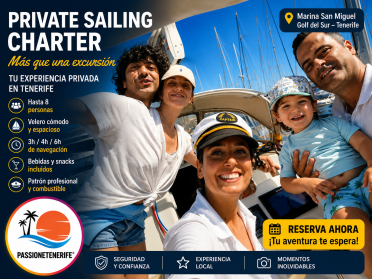Between the wind and the ocean: discover southern Tenerife by sailboat.