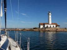 Segeln auf einem Segelboot durch den Ebro-Delta von La Ràpita