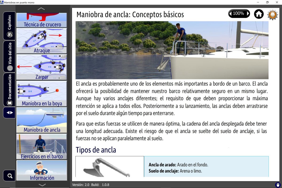 Bootsmanöver lernen im Hafen von Huelva