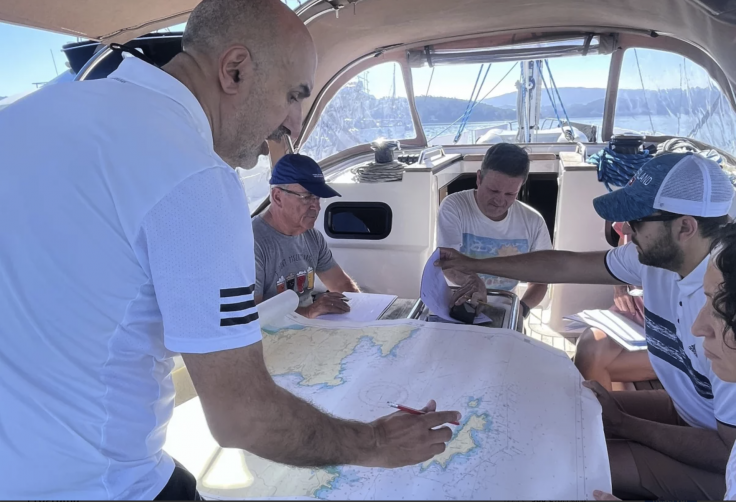 Schüler des Navigation-Workshops am Ende der Welt