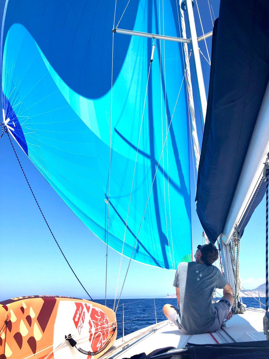 Viaggio in barca da Denia a Ibiza per pratiche di vela e ampliamento PER.