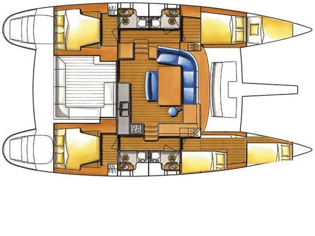 Sailboat - Lagoon - 4 cabins