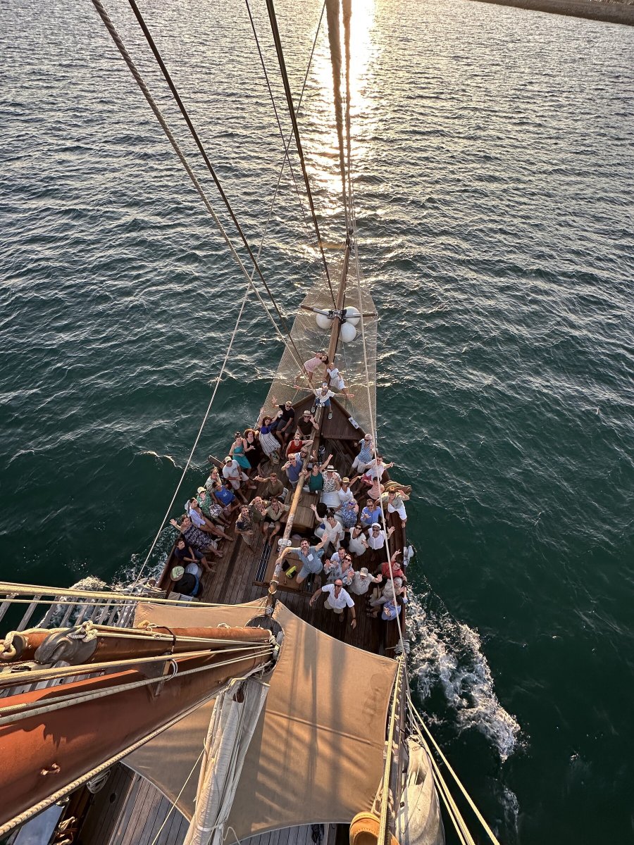 Historic yacht for solar eclipse in Mallorca