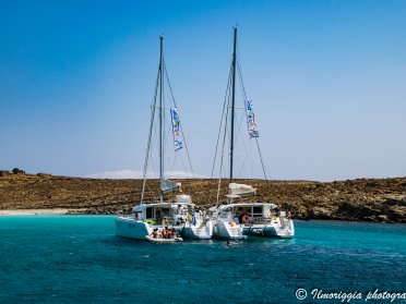 Central Cyclades Flotilla Cruise with 2 Catamarans