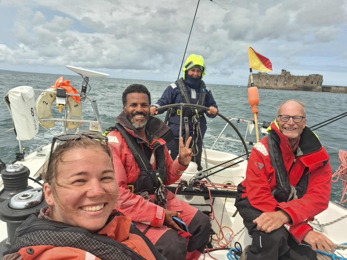 Segelrennen in der Bucht von Newport