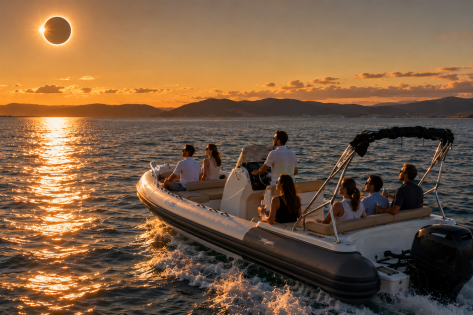 Vive el Eclipse en barco por la Bahía de Santander