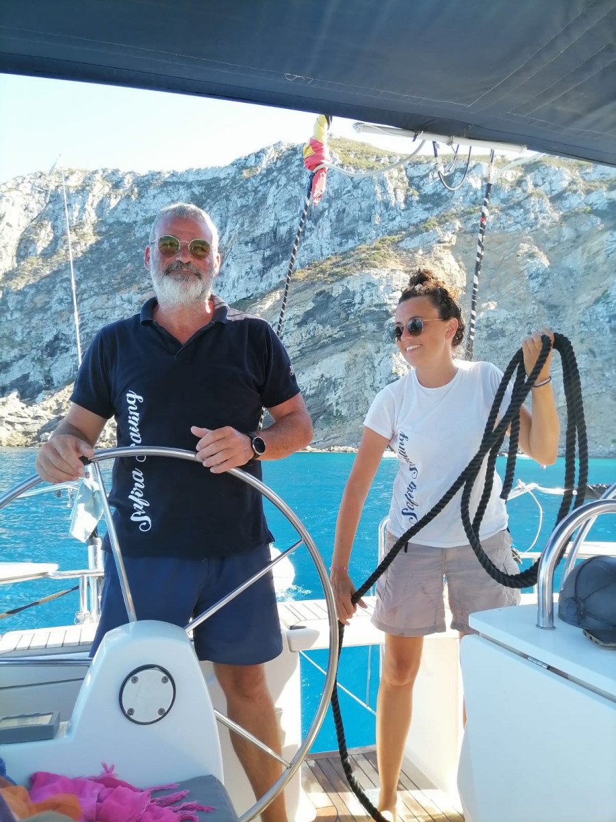 Vuelo en barco en las Islas Egadi, Sicilia