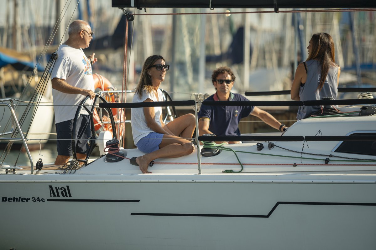 Barca a vela nel Mar Mediterraneo