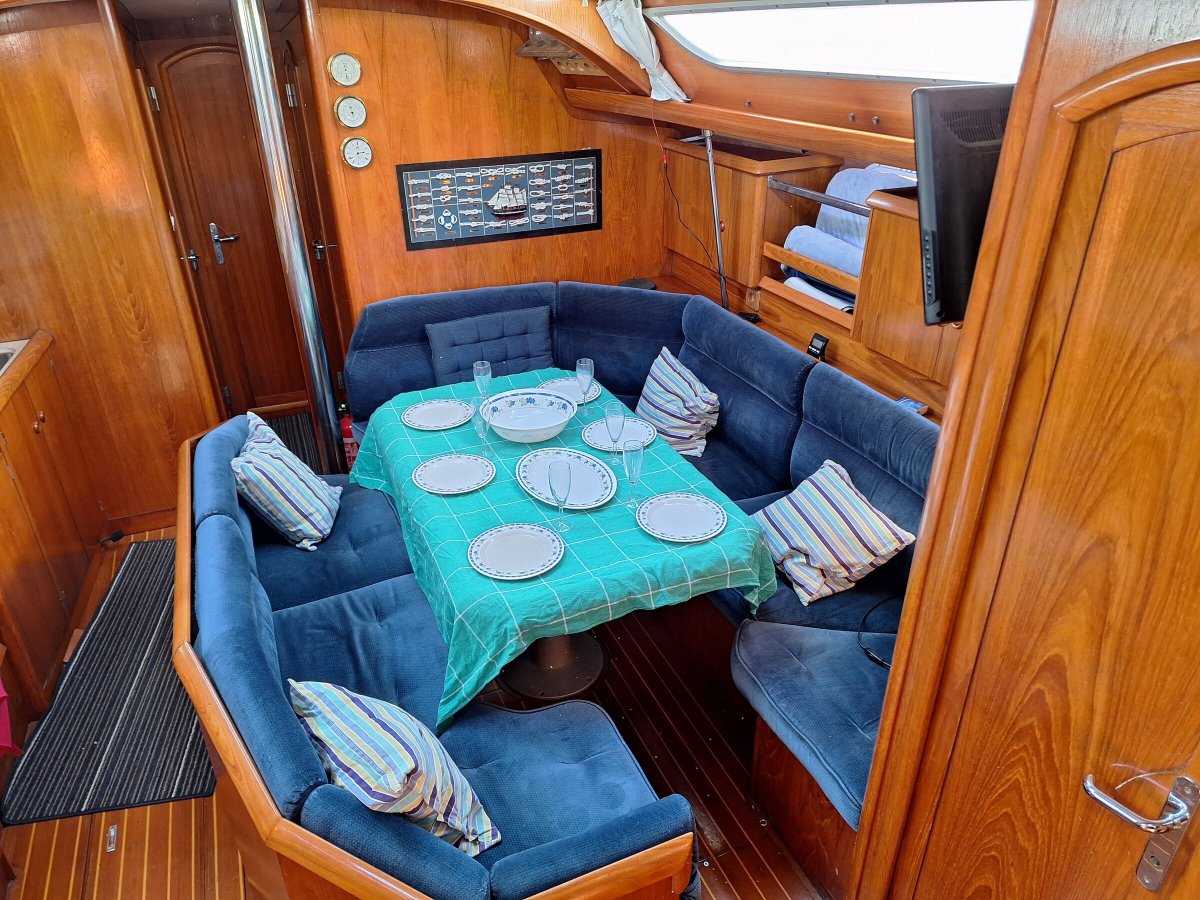 Offene See von einem Segelboot