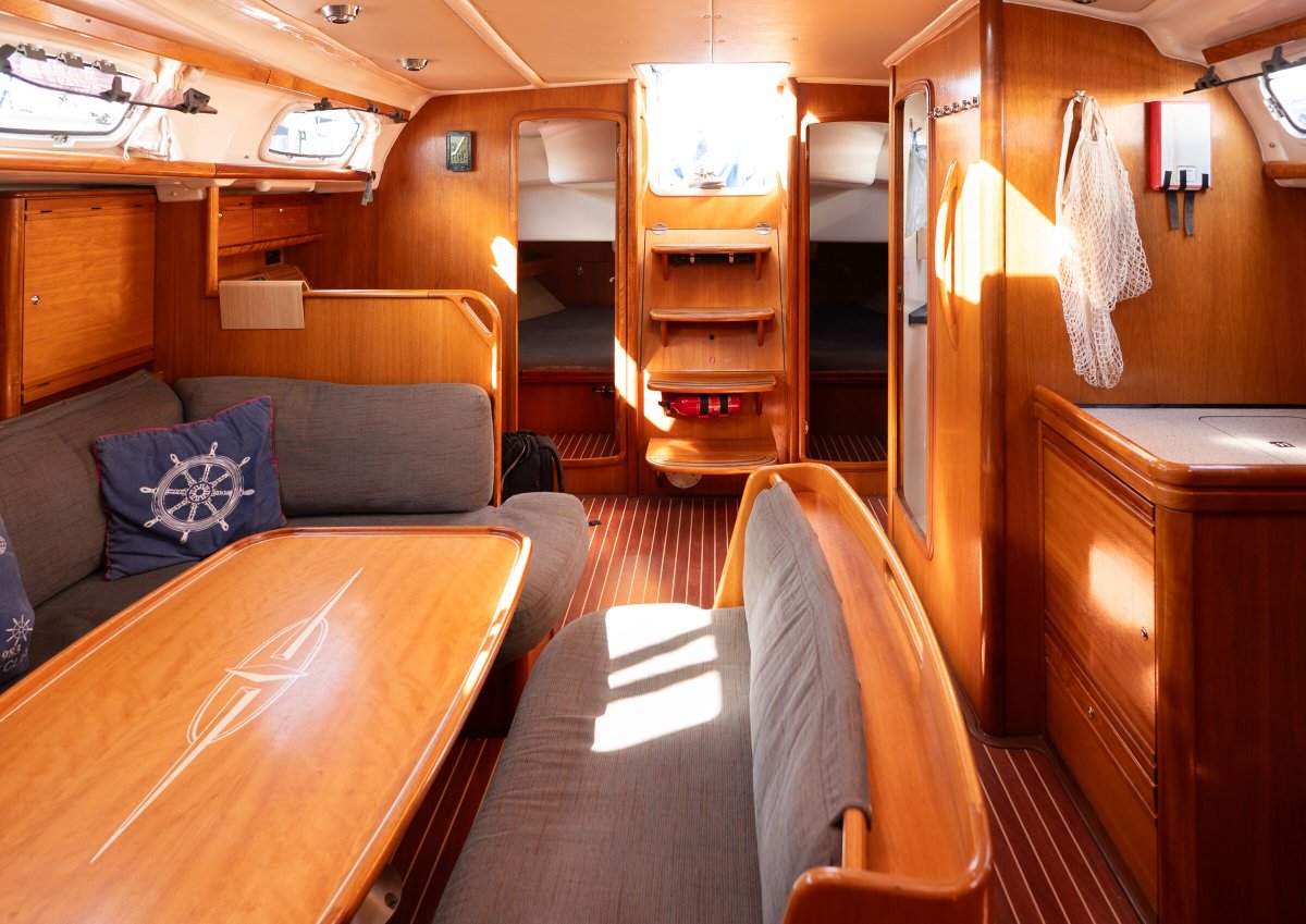 Sailboat night on the coast of Valencia