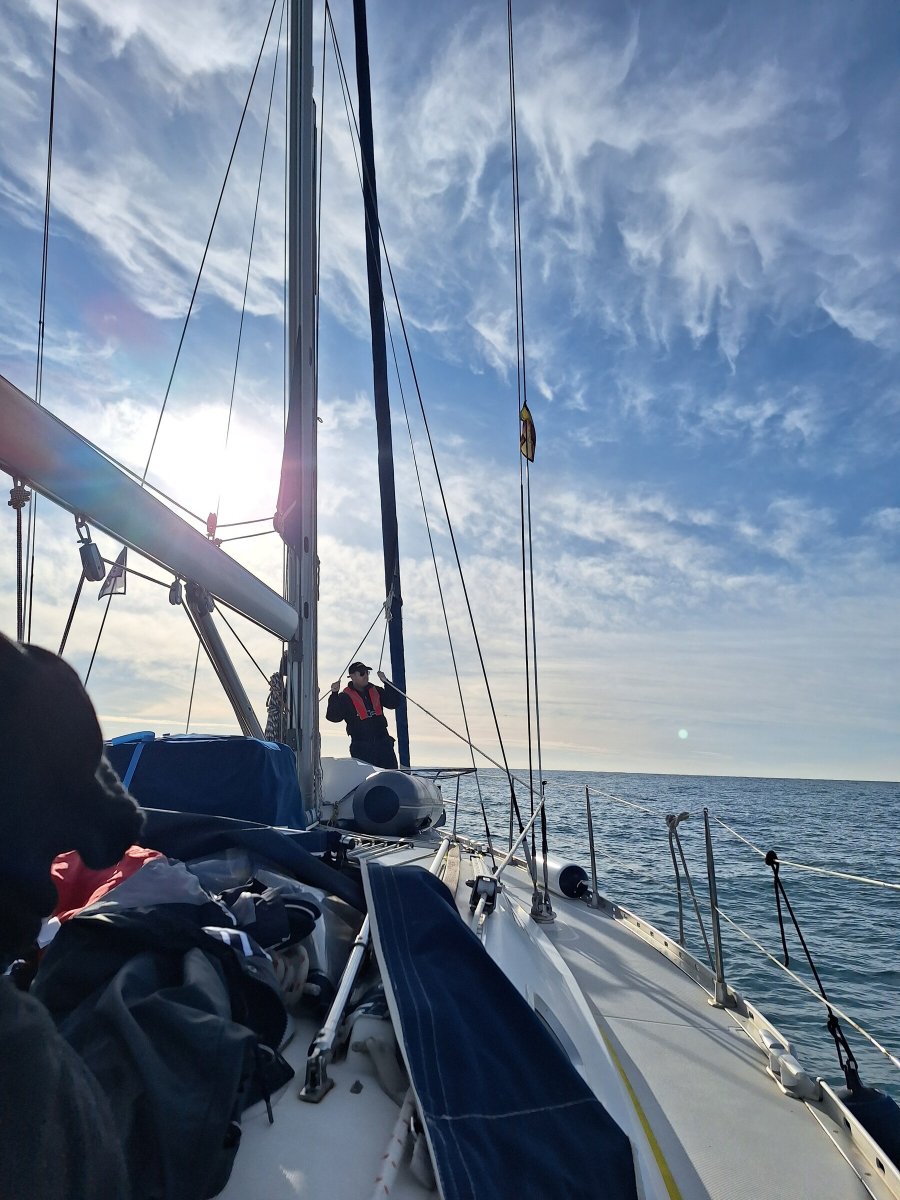 Vista del mar desde un velero