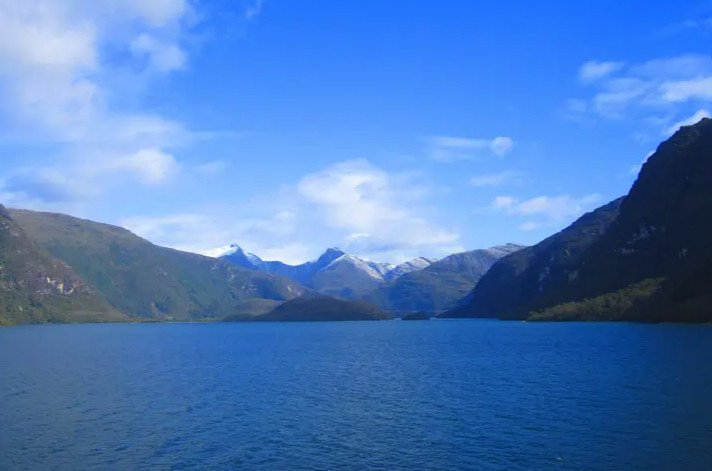 Flug über die chilenische Patagonien