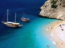 Explore the beautiful beaches and coves of the Turkish coast