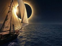 Vive el eclipse solar en un velero histórico en Mallorca