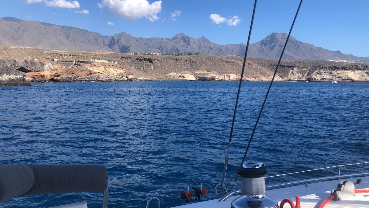 Sailing practice in the Canary Islands