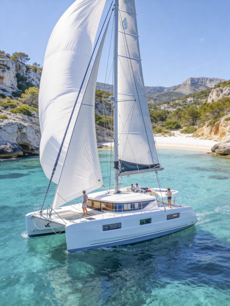 Visit Ibiza's coves from a catamaran