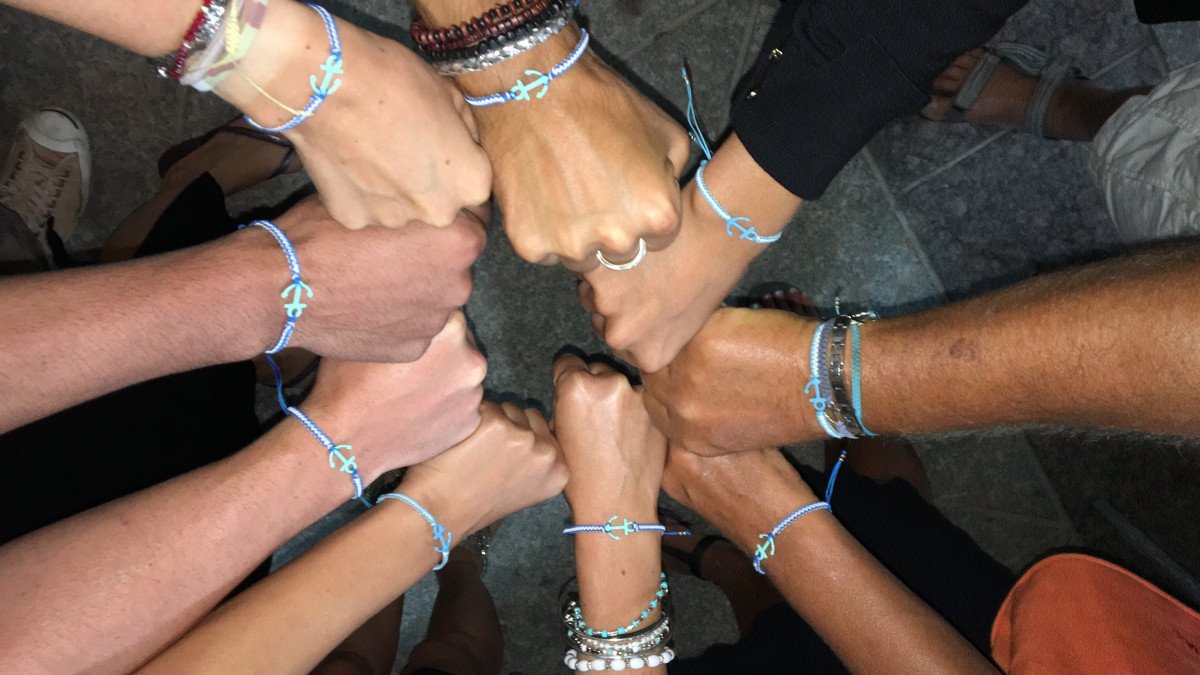 Una vista de la costa de Campania desde el mar