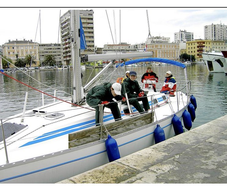 Erlernen des Segelns in der Adria