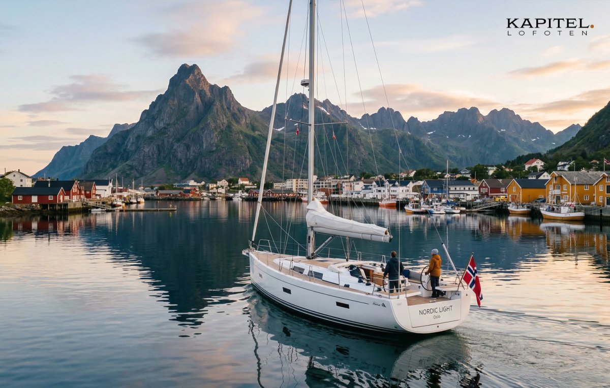 Bootstour und Navigationskurs in Lofoten.
