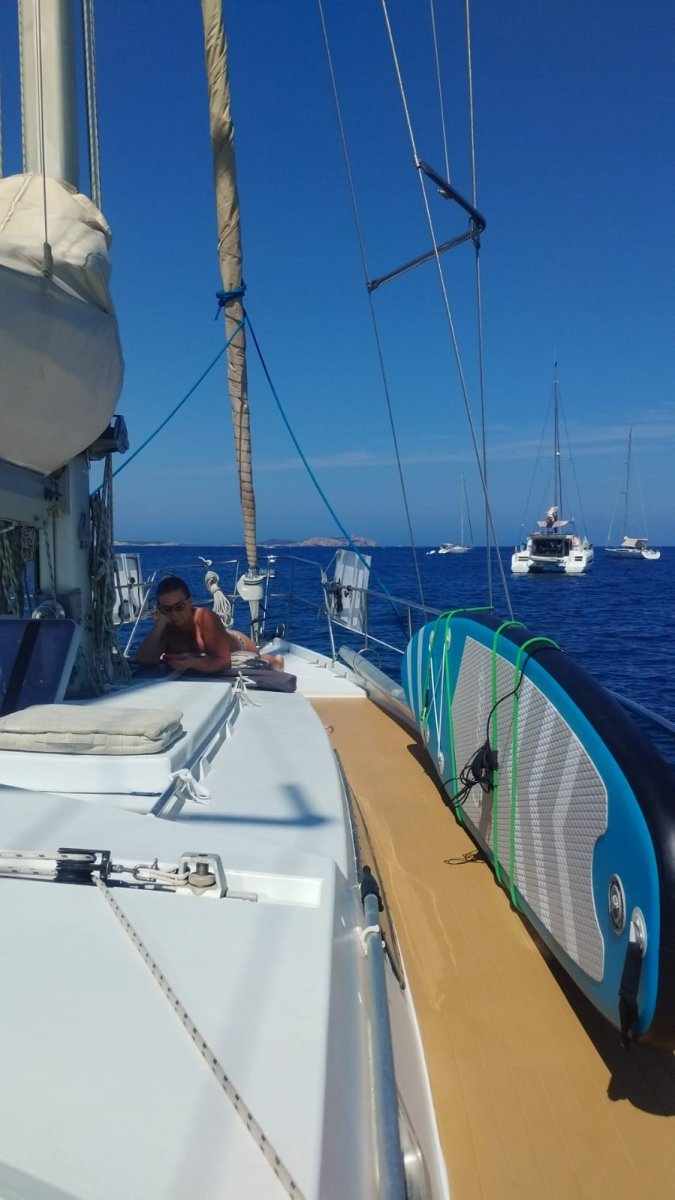 Navigation boats off Sardinia’s coast
