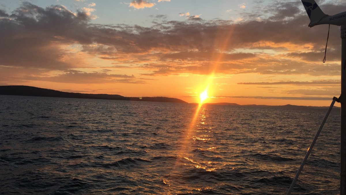 Sunset sail around the Sardinian coast