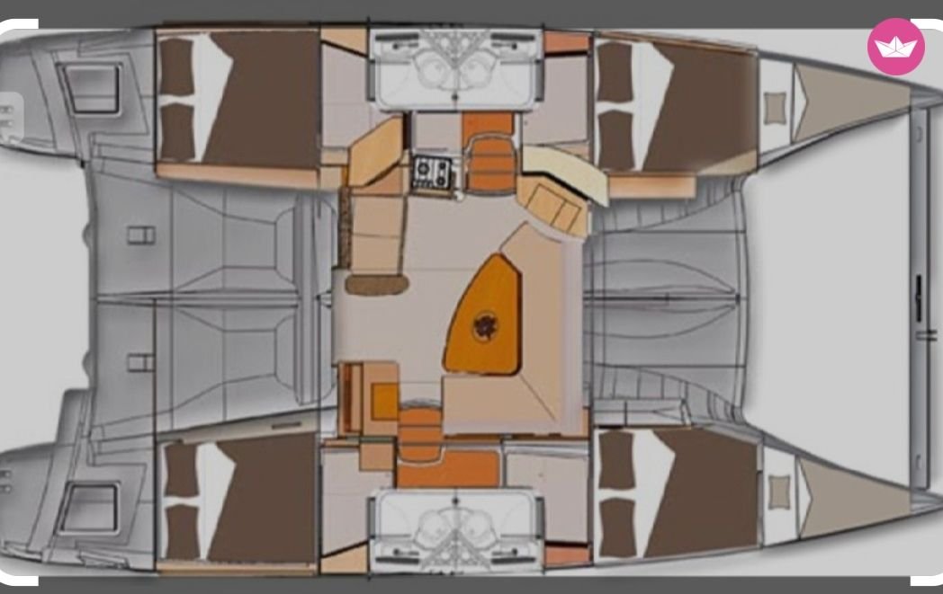 Catamaran - Fountaine - 2 baths