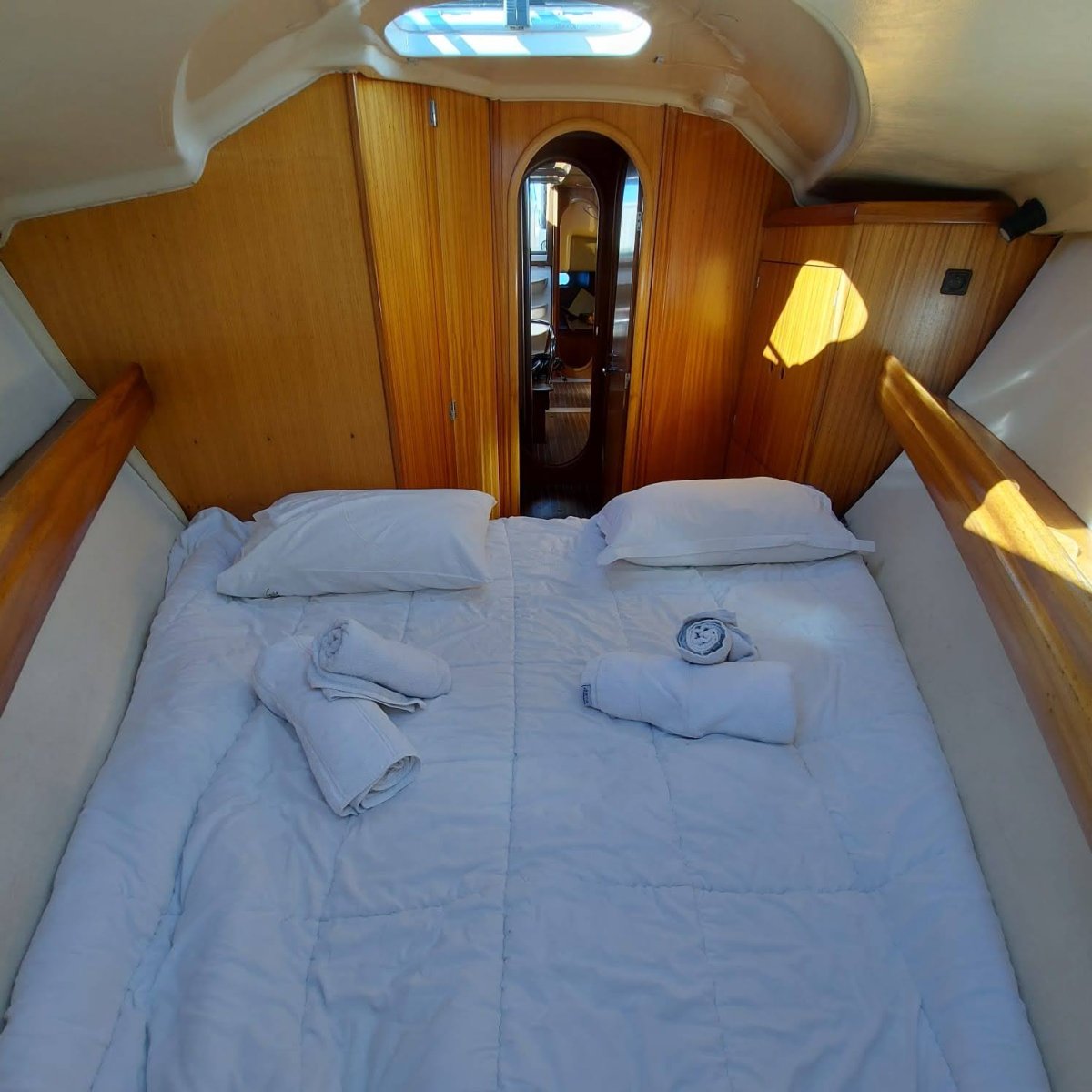 Coastal sailing trip in a sailboat