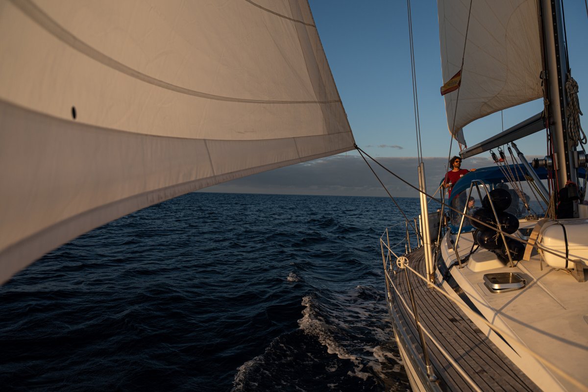 Sailing Practice in the Caribbean Sea