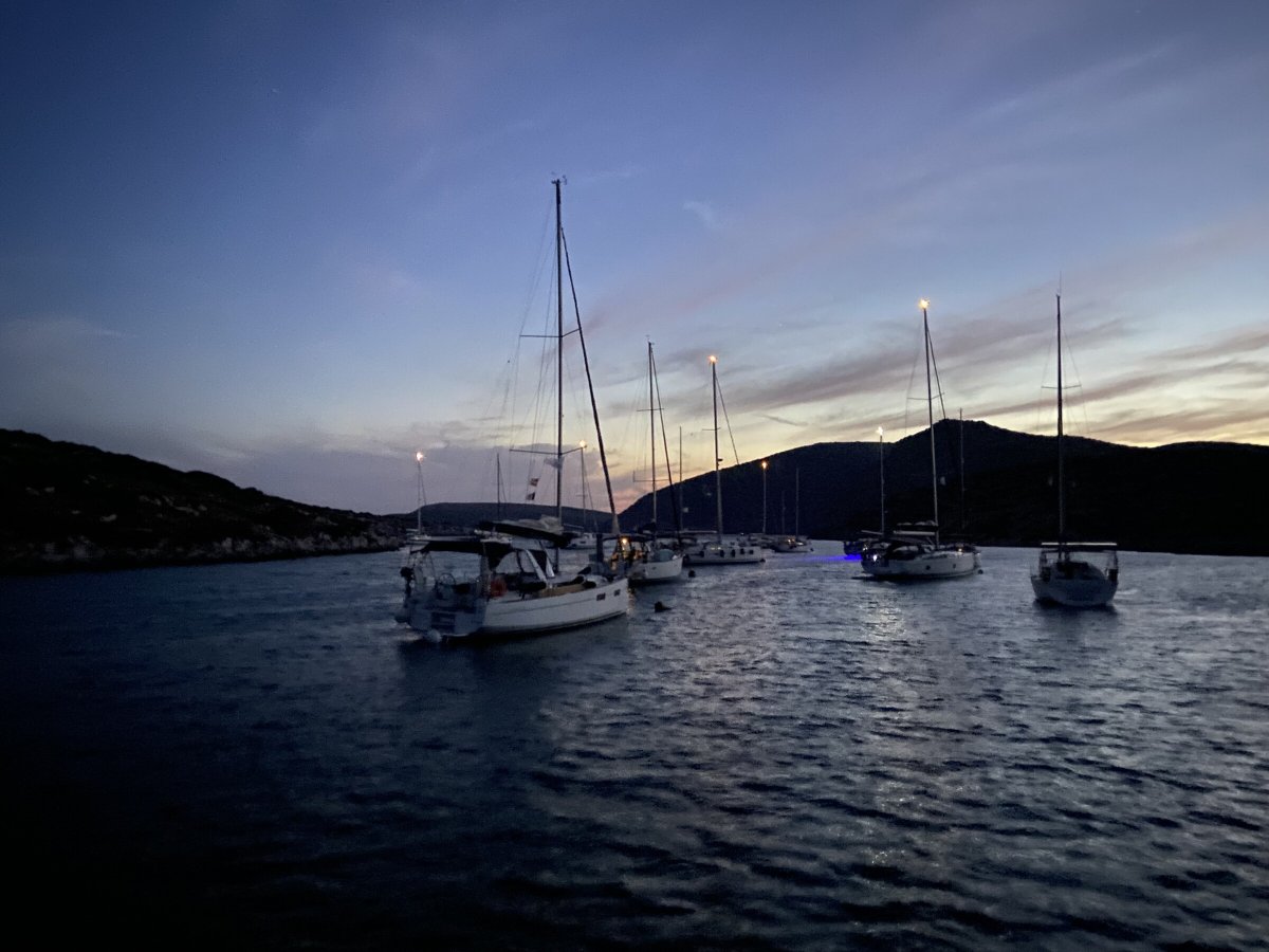 Sail between Greek islands