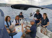 Boat navigation course from Getxo