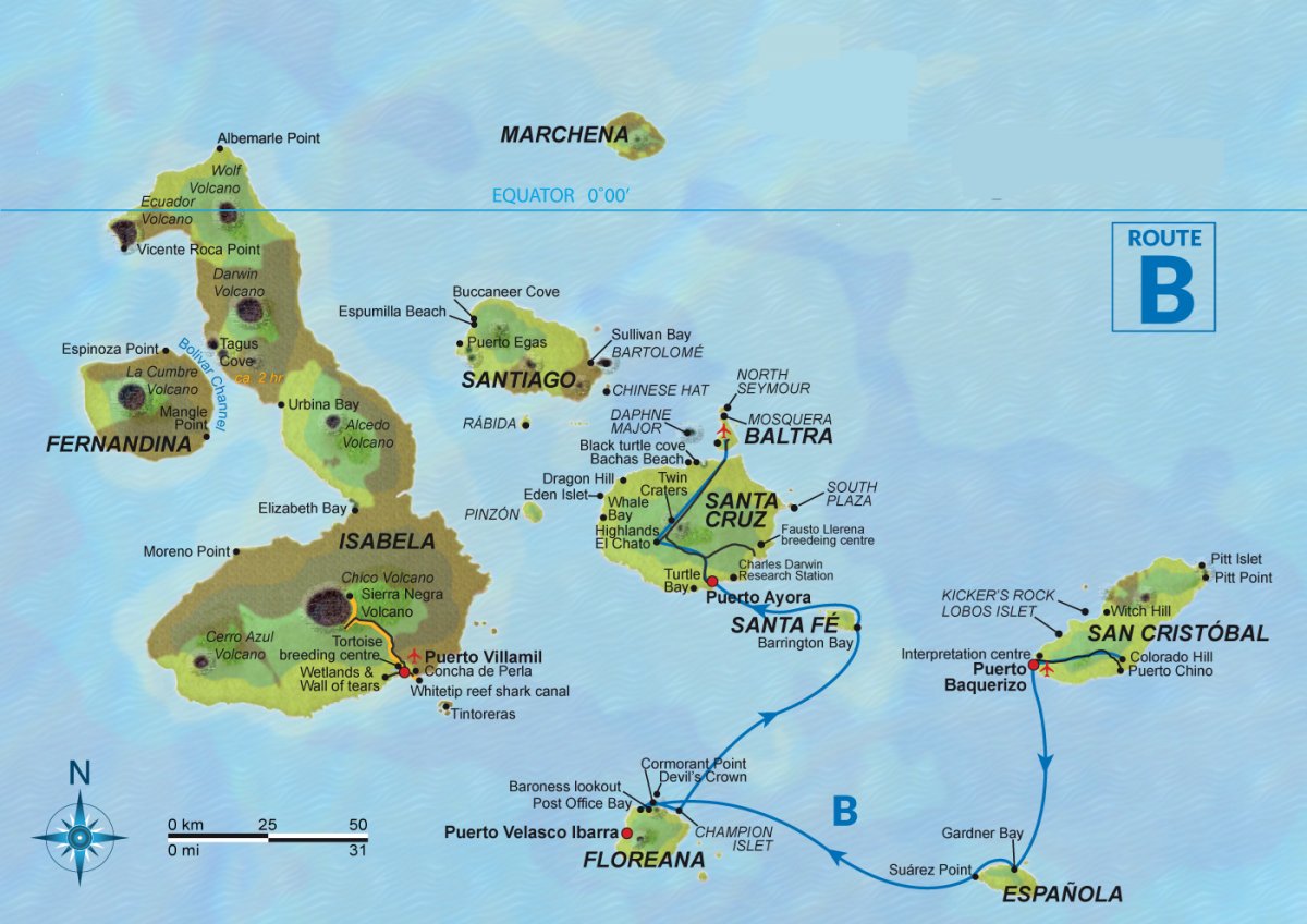 5-day catamaran tour in the Galapagos Islands